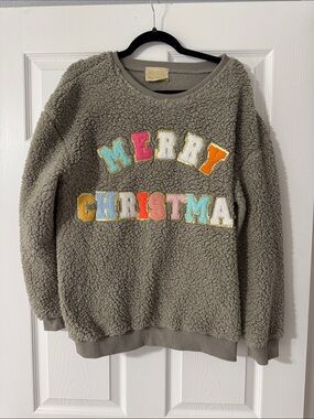 Judith March 'Merry Christmas' Sherpa Sweater